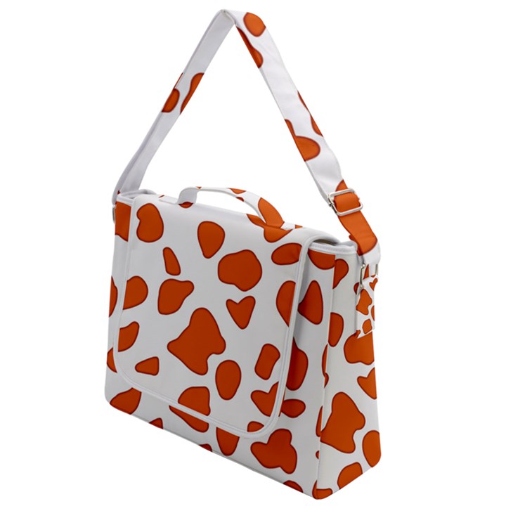 Orange Cow Dots Box Up Messenger Bag