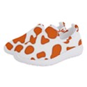 Orange Cow Dots Women s Slip On Sneakers View2