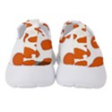 Orange Cow Dots Women s Slip On Sneakers View4