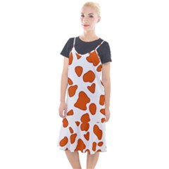 Orange Cow Dots Camis Fishtail Dress by ConteMonfrey