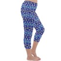 Animal Print - Blue - Leopard Jaguar Dots Small  Capri Winter Leggings  View3