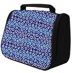 Animal Print - Blue - Leopard Jaguar Dots Small  Full Print Travel Pouch (big) by ConteMonfrey