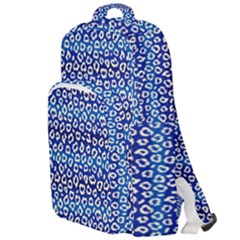 Animal Print - Blue - Leopard Jaguar Dots Small  Double Compartment Backpack by ConteMonfrey