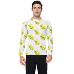 Yellow Butterflies On Their Own Way Men s Long Sleeve Rash Guard by ConteMonfrey