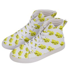 Yellow Butterflies On Their Own Way Men s Hi-top Skate Sneakers by ConteMonfrey