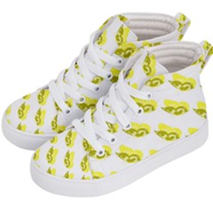 Yellow Butterflies On Their Own Way Kids  Hi-top Skate Sneakers by ConteMonfrey