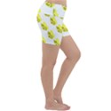 Yellow Butterflies On Their Own Way Lightweight Velour Yoga Shorts View3