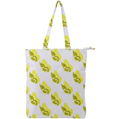 Yellow Butterflies On Their Own Way Double Zip Up Tote Bag by ConteMonfrey