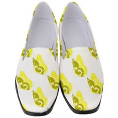 Yellow Butterflies On Their Own Way Women s Classic Loafer Heels by ConteMonfrey