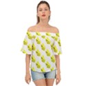 Yellow Butterflies On Their Own Way Off Shoulder Short Sleeve Top View1