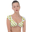 Yellow Butterflies On Their Own Way Cap Sleeve Ring Bikini Top View1