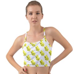 Yellow Butterflies On Their Own Way Mini Tank Bikini Top by ConteMonfrey