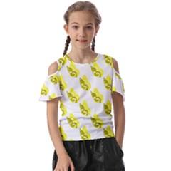 Yellow Butterflies On Their Own Way Kids  Butterfly Cutout Tee by ConteMonfrey