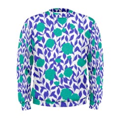 Green Flowers On The Wall Men s Sweatshirt