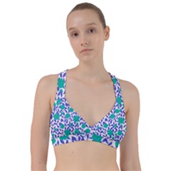 Green Flowers On The Wall Sweetheart Sports Bra by ConteMonfrey