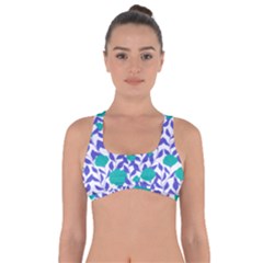 Green Flowers On The Wall Got No Strings Sports Bra by ConteMonfrey