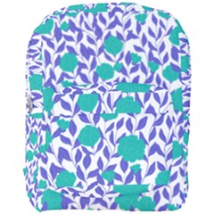 Green Flowers On The Wall Full Print Backpack by ConteMonfrey