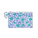 Green Flowers On The Wall Canvas Cosmetic Bag (Small) View1