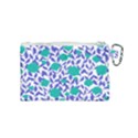 Green Flowers On The Wall Canvas Cosmetic Bag (Small) View2