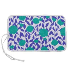 Green Flowers On The Wall Pen Storage Case (m) by ConteMonfrey