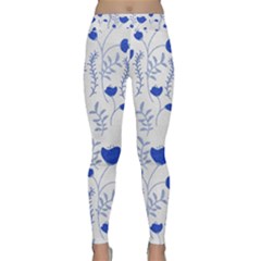 Blue Classy Tulips Classic Yoga Leggings by ConteMonfrey