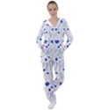 Blue Classy Tulips Women s Tracksuit View1