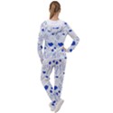 Blue Classy Tulips Women s Tracksuit View2