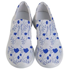 Blue Classy Tulips Women s Lightweight Slip Ons by ConteMonfrey