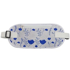 Blue Classy Tulips Rounded Waist Pouch by ConteMonfrey