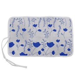 Blue Classy Tulips Pen Storage Case (l) by ConteMonfrey