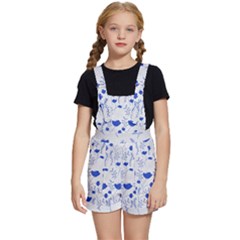 Blue Classy Tulips Kids  Short Overalls by ConteMonfrey