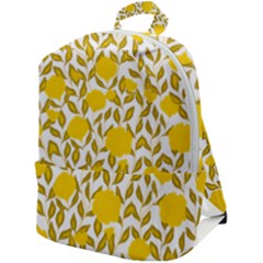 Blue Flowers On The Wall   Zip Up Backpack by ConteMonfrey