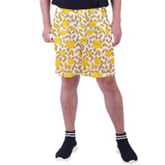 Blue Flowers On The Wall   Men s Pocket Shorts by ConteMonfrey