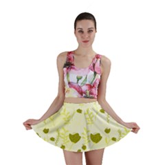 Yellow Classy Tulips  Mini Skirt by ConteMonfrey