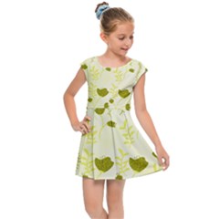 Yellow Classy Tulips  Kids  Cap Sleeve Dress by ConteMonfrey