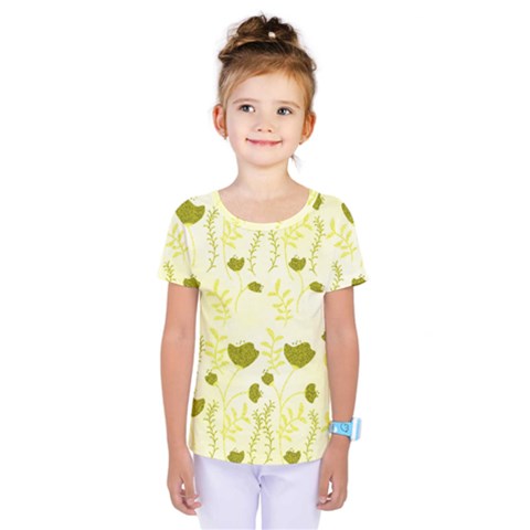 Yellow Classy Tulips  Kids  One Piece Tee by ConteMonfrey