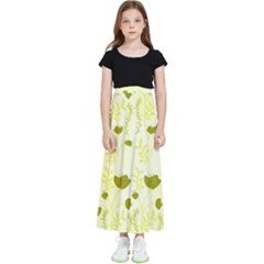 Yellow Classy Tulips  Kids  Flared Maxi Skirt by ConteMonfrey