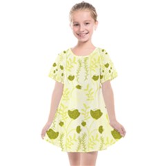 Yellow Classy Tulips  Kids  Smock Dress by ConteMonfrey