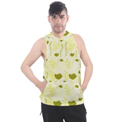 Yellow Classy Tulips  Men s Sleeveless Hoodie by ConteMonfrey