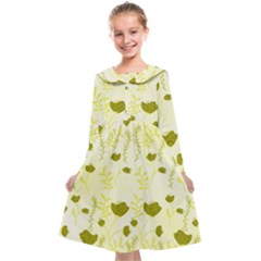 Yellow Classy Tulips  Kids  Midi Sailor Dress by ConteMonfrey