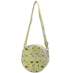 Yellow Classy Tulips  Crossbody Circle Bag by ConteMonfrey