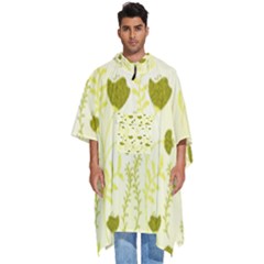 Yellow Classy Tulips  Men s Hooded Rain Ponchos by ConteMonfrey