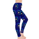 Blue Neon Squares - Modern Abstract Leggings  View4