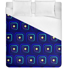 Blue Neon Squares - Modern Abstract Duvet Cover (california King Size) by ConteMonfrey