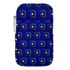 Blue Neon Squares - Modern Abstract Waist Pouch (small) by ConteMonfrey