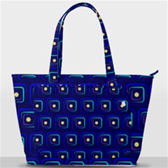 Blue Neon Squares - Modern Abstract Back Pocket Shoulder Bag  by ConteMonfrey