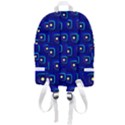 Blue Neon Squares - Modern Abstract Zip Bottom Backpack View3