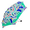 Crazy Pop Art - Doodle Animals   Mini Folding Umbrellas View2