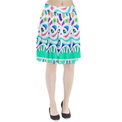 Crazy Pop Art - Doodle Animals   Pleated Skirt by ConteMonfrey