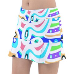 Crazy Pop Art - Doodle Animals   Classic Tennis Skirt by ConteMonfrey